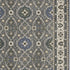 5' X 8' Blue And Gray Oriental Area Rug With Fringe